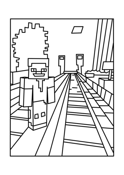 Minecraft Coloring Pages Dantdm At Free Printable