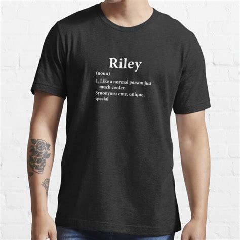 Riley Name Definition Funny Personalized T Shirt For Sale By Hawaiplus Redbubble Riley