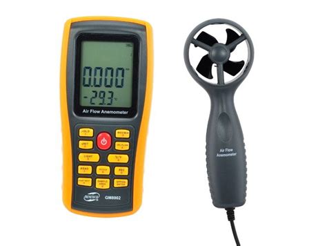 Air Flow Anemometer Air Velocity Gauge Meter Measure Thermometer Gm11