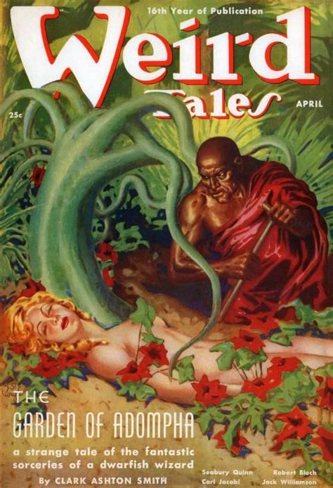 Virgil Finlay Weird Tales 38 04 The Garden Of Adompha Zothique By