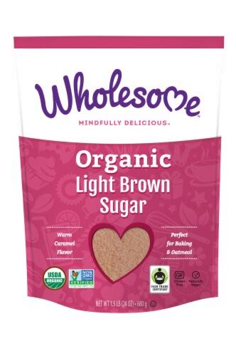 Wholesome Sweeteners Organic Light Brown Sugar 24 Oz Harris Teeter