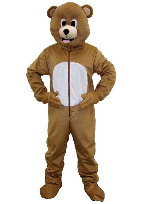 2019 Adult Cosplay Brown Bear Mascot Costume Suit Game Dress Outfit