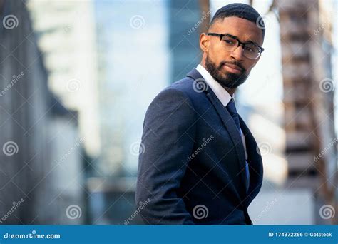 Close Up Headshot Portrait Of African American Business Professional