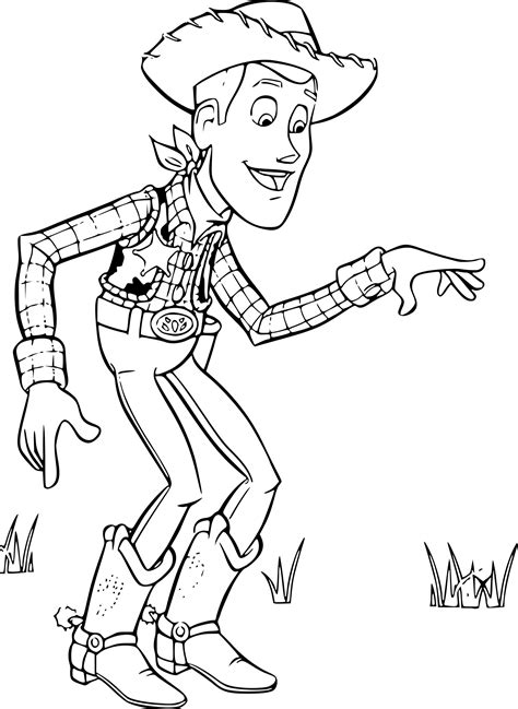 Coloriage Woody Toy Story Imprimer