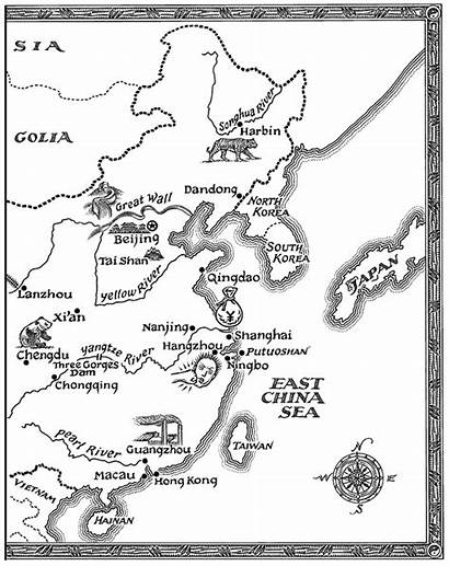 Coloring China Map Monk Ancient Maps Making