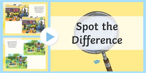 Spot The Difference PowerPoint Game Primary Resources