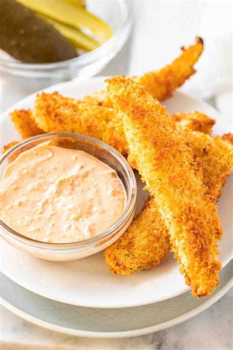 fryer air pickles recipes cravings recipe plated fried crunchy oil easy deep clotted cream them princess breadcrumbs platedcravings panko