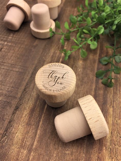Personalized Wine Stopper Custom Wine Stopper Engraved Wood Wine