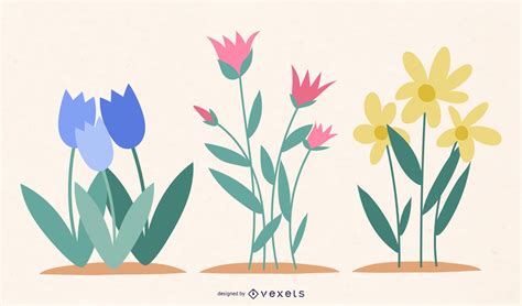 Descarga Vector De Diseño De Ilustración De Flores