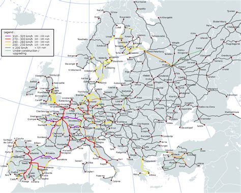 European Railway Map