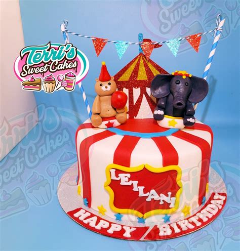 Circus Themed Birthday Cake