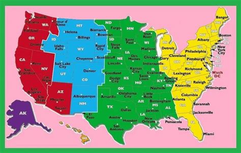 Usa Time Zone Map With States Pdf