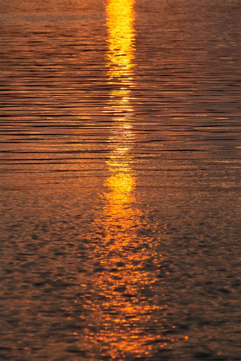 Sunset Water Reflection Royalty Free Stock Photo