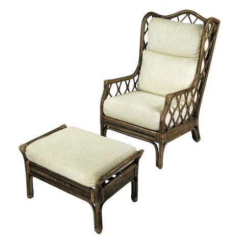 Benches allow for extra seating around a dining table because they don't have set widths, like dining room chairs. Rattan and Cane Wing Chair With Matching Ottoman at 1stdibs