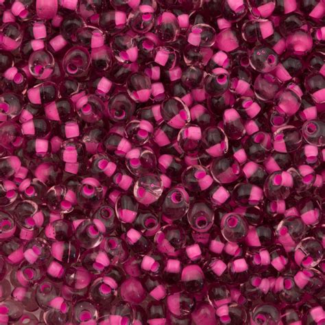 Miyuki 4mm Magatama Seed Bead Pink Inside Color Lined Amethyst 3 Aura Crystals Llc