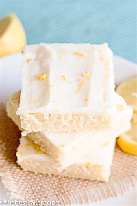 Lemon Sheet Cake Recipe With Fresh Lemon Glaze Frosting
