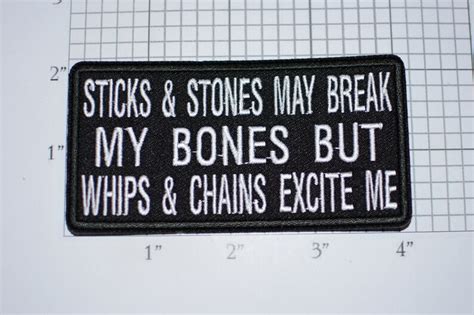 Sticks And Stones May Break My Bones But Whips Chains Excite Etsy