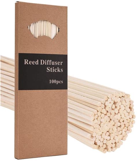 Mandh 100pcs Reed Diffuser Sticks 10 Inch Natural Rattan
