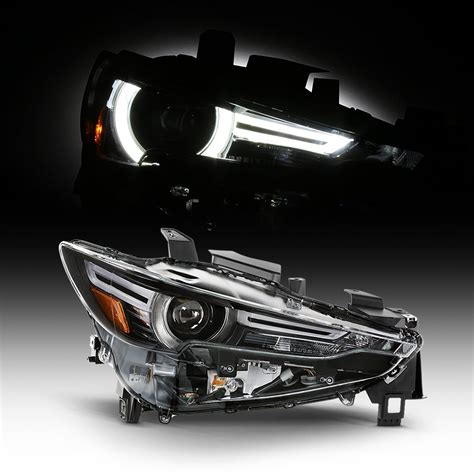 For 2017 2019 Mazda Cx 5 Full Led Tube Wafs Projector Headlight Right