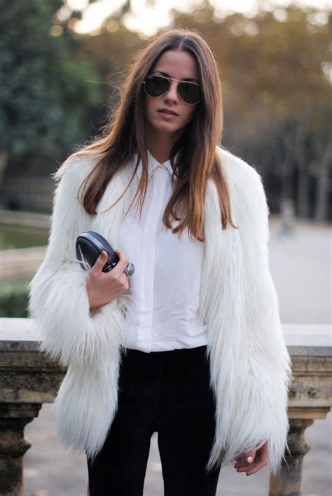 pin by skinnypurse on street style fashion white faux fur coat white fur coat