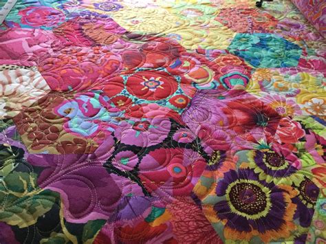 This Quilt Is Made Up Of Epp Hexagons Sewn Together By Hand And