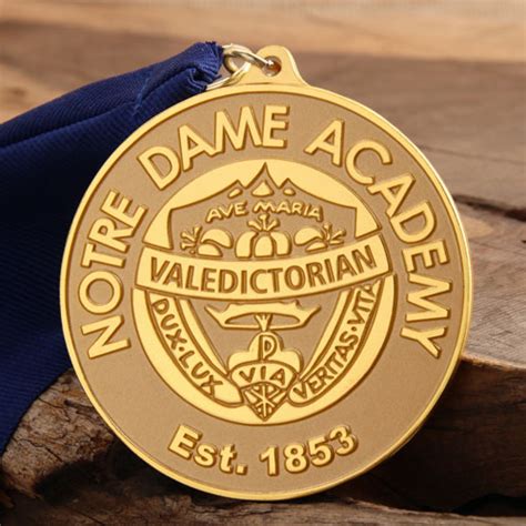 Custom Medals Graduation Medals Notre Dame Academy Award Medals
