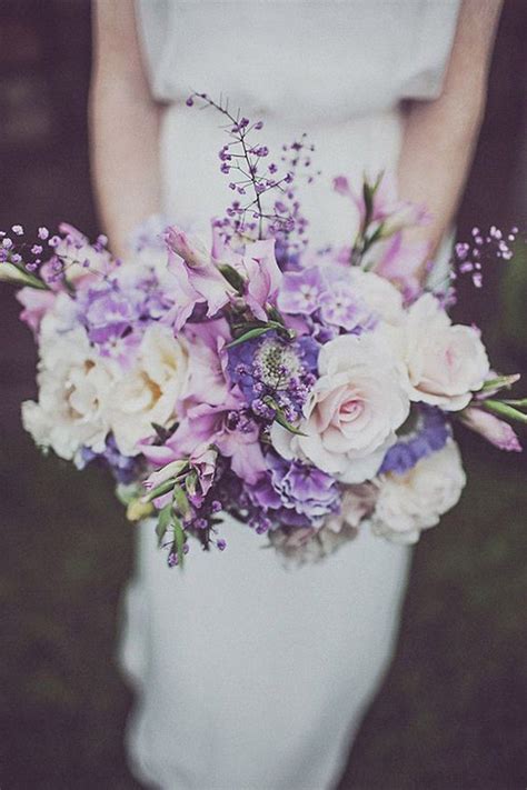 Wedding bouquet with white sweet peas and greenery, urban wedding, within sodo wedding, seattle event planner, perfectly posh. 25 Glamorous Wedding Bouquet You'll Want To Steal | Purple ...