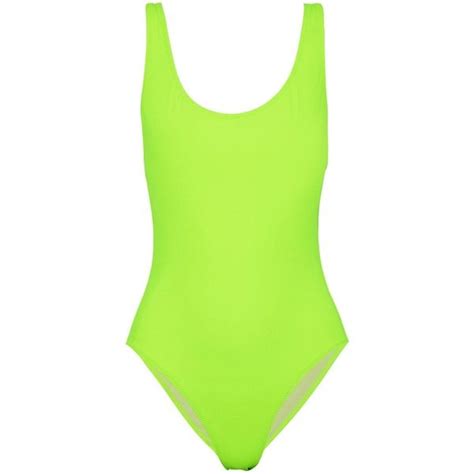 Solid And Striped Open Back Neon Swimsuit 98 Liked On Polyvore