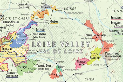 Wine Map Of France De Long