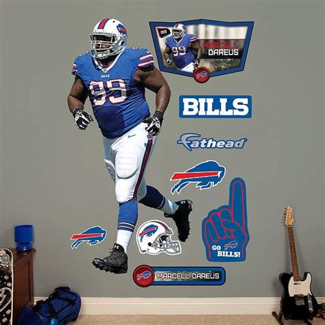 Fathead Buffalo Bills Marcell Dareus Decal Buffalo Bills Bills Buffalo