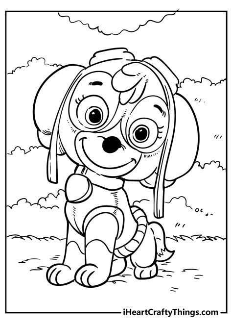 Paw Patrol Skye Coloring Pages Free Printable Coloring Sheets