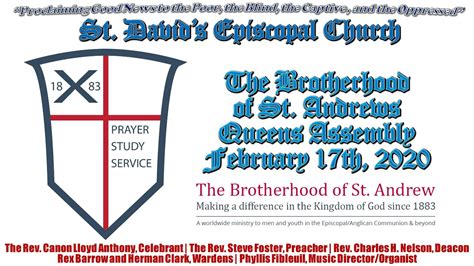 Saint Davids Episcopal Church Feb 17 2020 Youtube