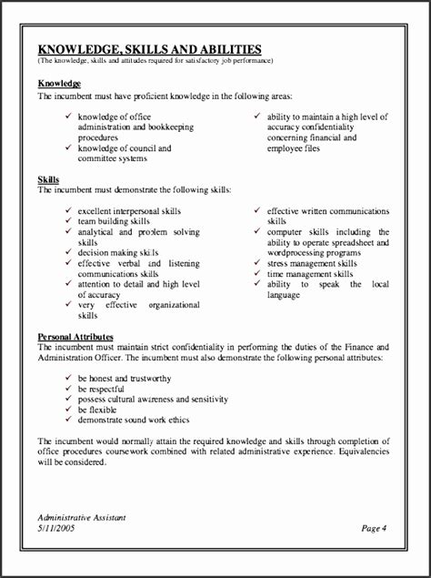 Candidates should be able to assist management and all visitors to the company by handling office tasks, providing polite and professional assistance via. 5+ Administrative Job Description Template ...
