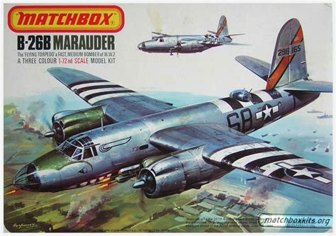 Matchbox B 26b Marauderroy Huxley Aircraft Model Kits Plastic Model