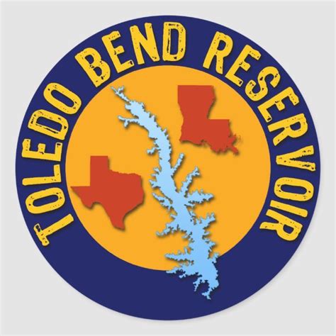 Maybe you would like to learn more about one of these? Toledo Bend Reservoir Classic Round Sticker | Zazzle.com ...