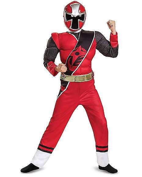 Kids Red Ranger Costume Power Rangers Ninja Steel