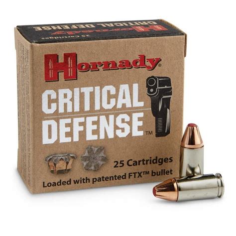 Hornady 9mm Luger Ammunition 25 Rounds Ftx Hp 115 Grains