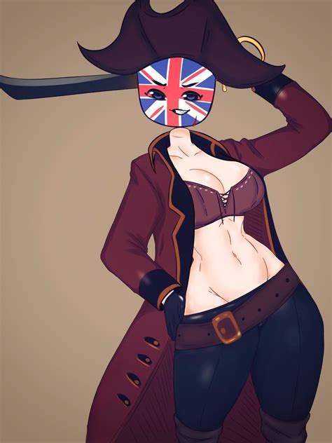rule 34 1girls big breasts countryhumans countryhumans girl flawsy pirate pirate hat sword