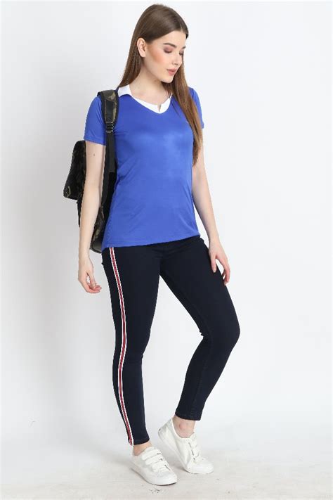 Zxn Clothing Women Premium Stretchable Slim Fit Side Strips Denim Jeans