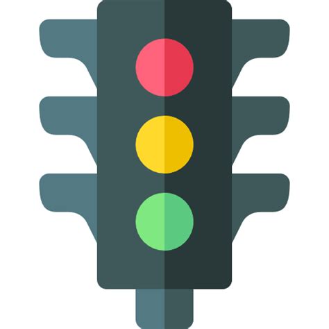 Traffic Light Basic Rounded Flat Icon