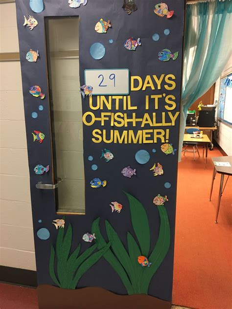 Classroom Door Design Theme Oceans Summer Countdown Door