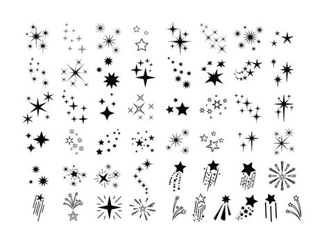 Sparkle Svg Stars Sparkle Svg Sparkle Svg Cut Files For Etsy