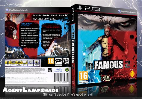 Infamous 2 Playstation 3 Box Art Cover By Agentlampshade