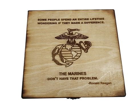 Usmc Keepsake Box Made A Difference Ronald Reagan Marine Corps