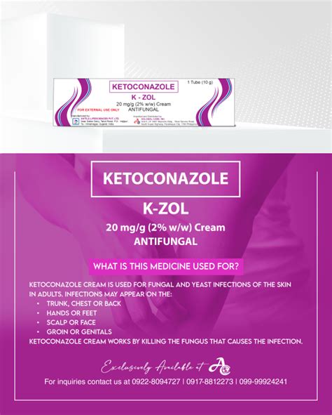 Ketoconazole K Zol 20mgg 2 Ww Cream Antifungal 15g Lazada Ph