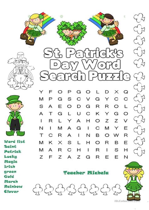 Printable St Patricks Day Word Search Printable Word Searches