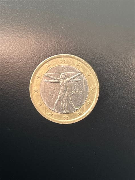 Rare 1 Euro Coin Italy 2002 Wrongly Dominated Etsy