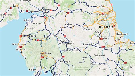 Sustrans Cycle Routes Map