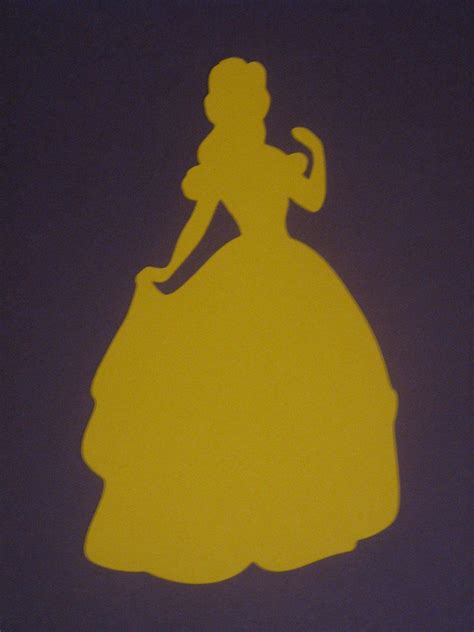Disney Princess Belle Silhouettes For Framing Birthday Parties