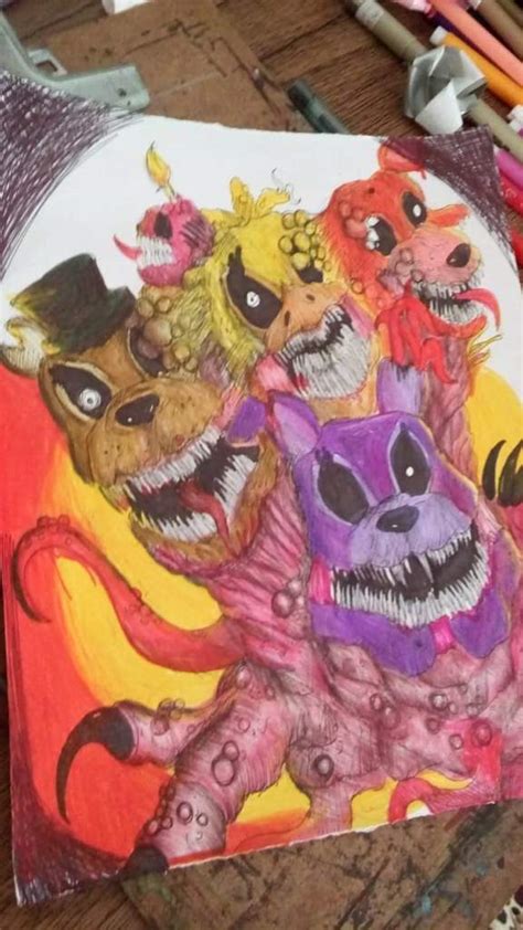 We Are Togheter Now Gore Fanart Five Nights At Freddys Amino
